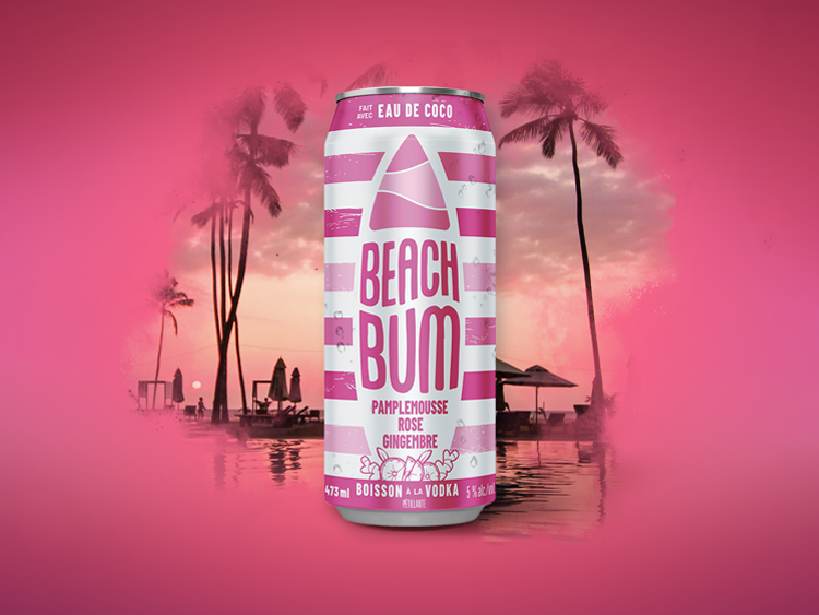 Beach bum creation graphique